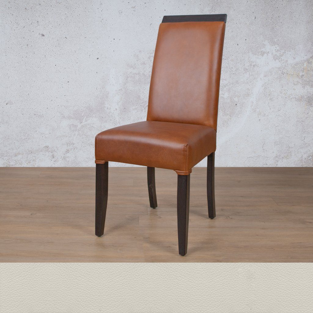 Urban Leather Dark Mahogany Dining Chair Dining Chair Leather Gallery Urban White