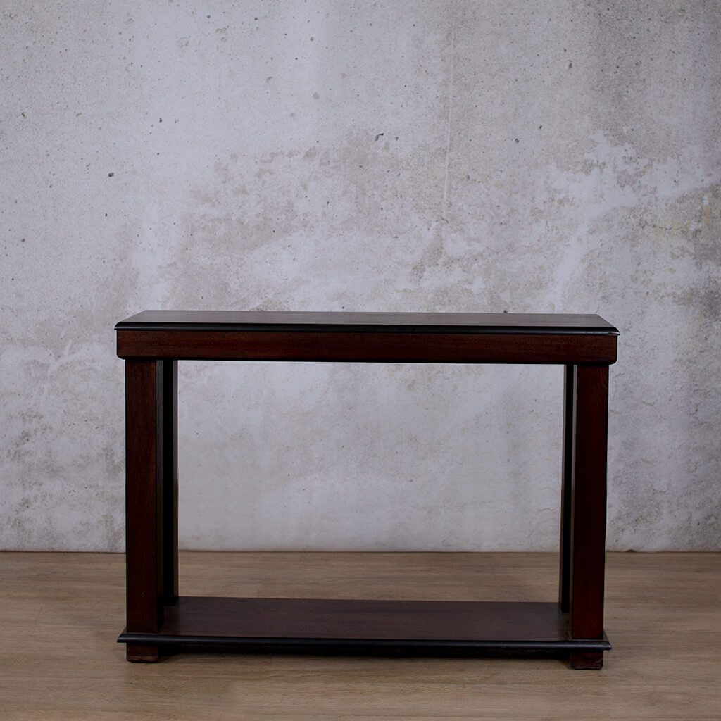 Urban Server with Shelf - Dark Mahogany Server Leather Gallery