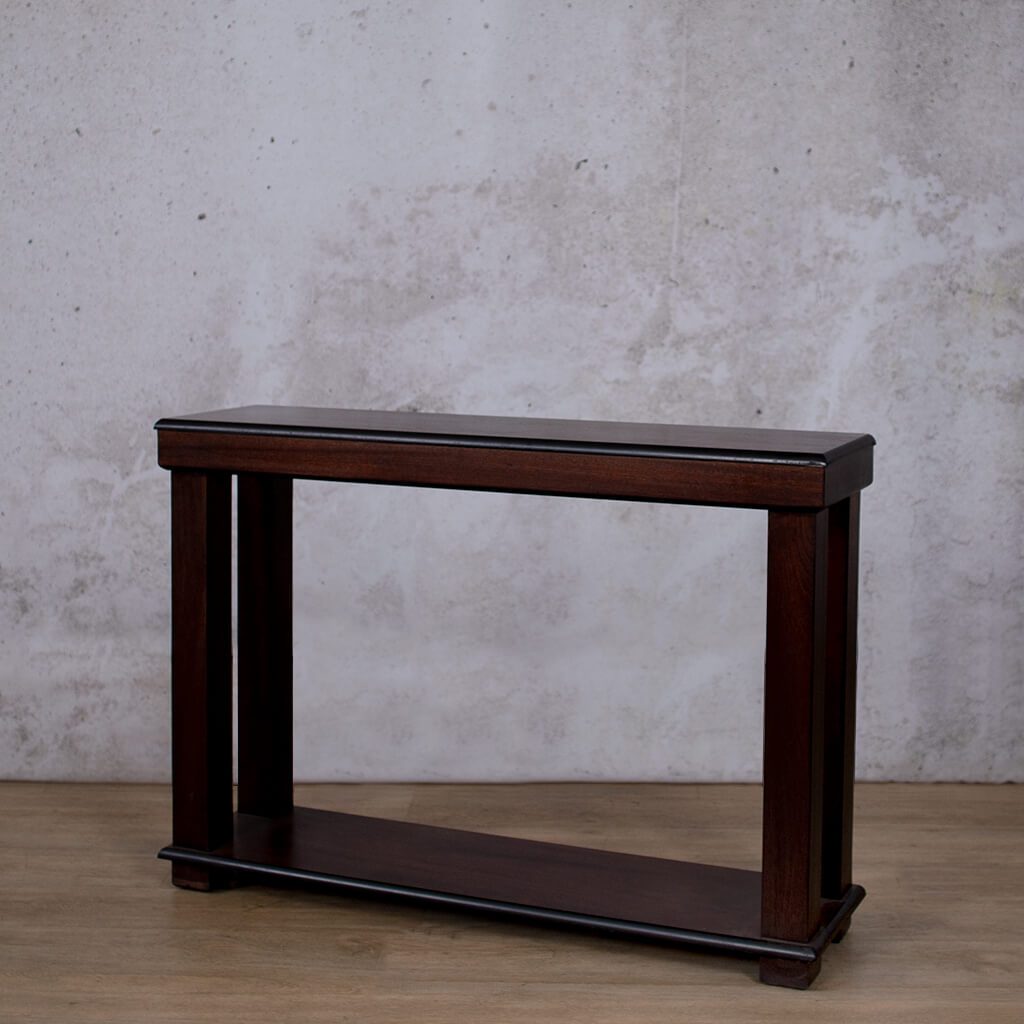 Urban Server with Shelf - Dark Mahogany Server Leather Gallery