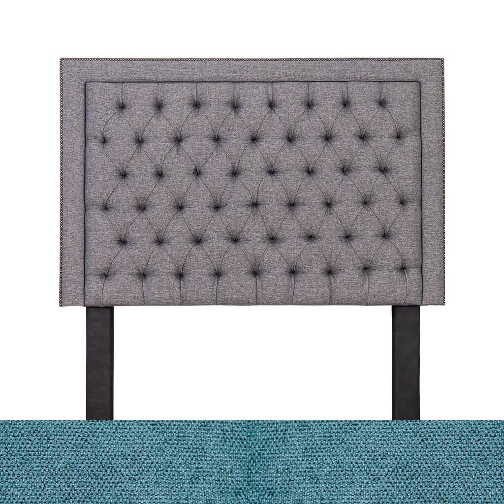Air Force Blue Fabric Sample | Winston Fabric Headboard | Queen Bedroom Set Leather Gallery | Queen Headboard | Headboards | Modern Headboards | Headboards For Sale | Bedroom Headboard