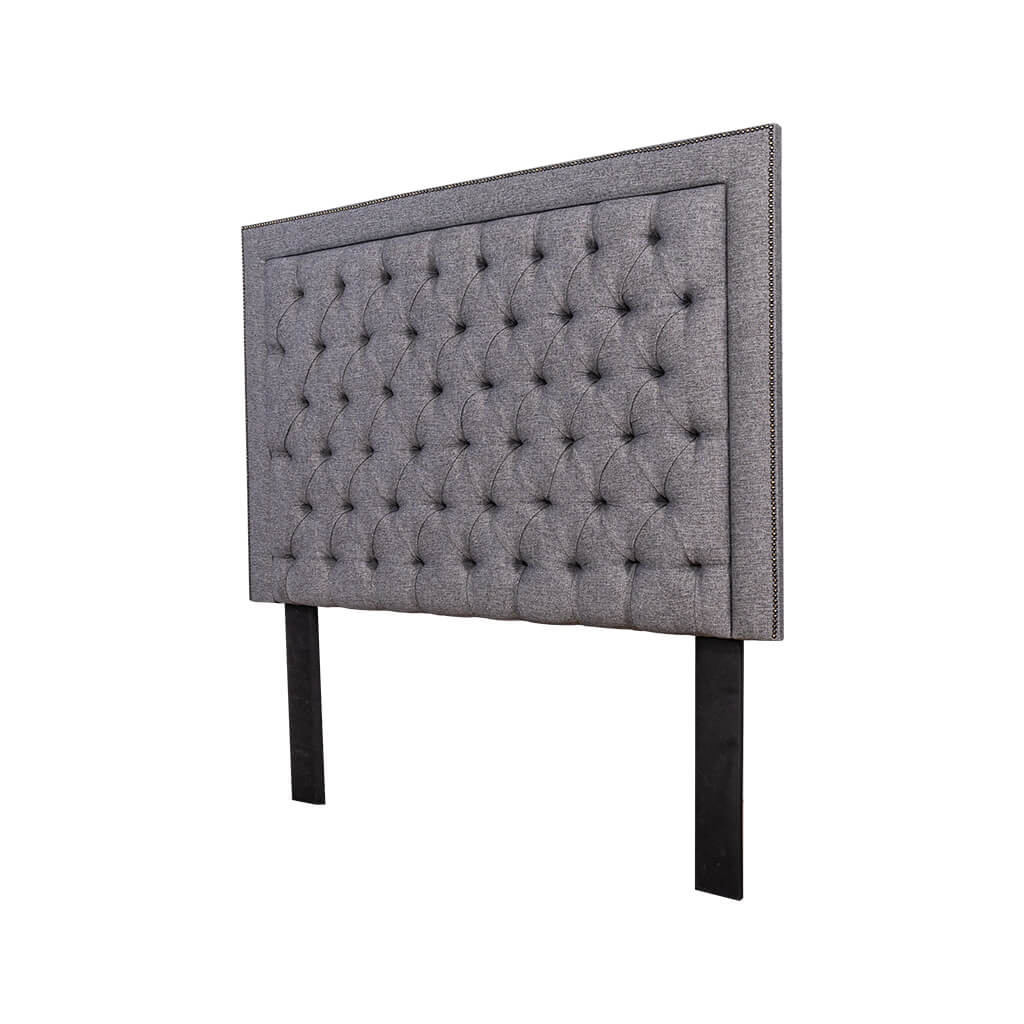 Angled front view of the Winston Fabric Headboard | Queen Bedroom Set Leather Gallery | Queen Headboard | Headboards | Modern Headboards | Headboards For Sale | Bedroom Headboard
