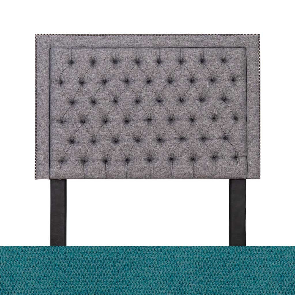 Turquoise Fabric Sample | Winston Fabric Headboard | Queen Bedroom Set Leather Gallery | Queen Headboard | Headboards | Modern Headboards | Headboards For Sale | Bedroom Headboard