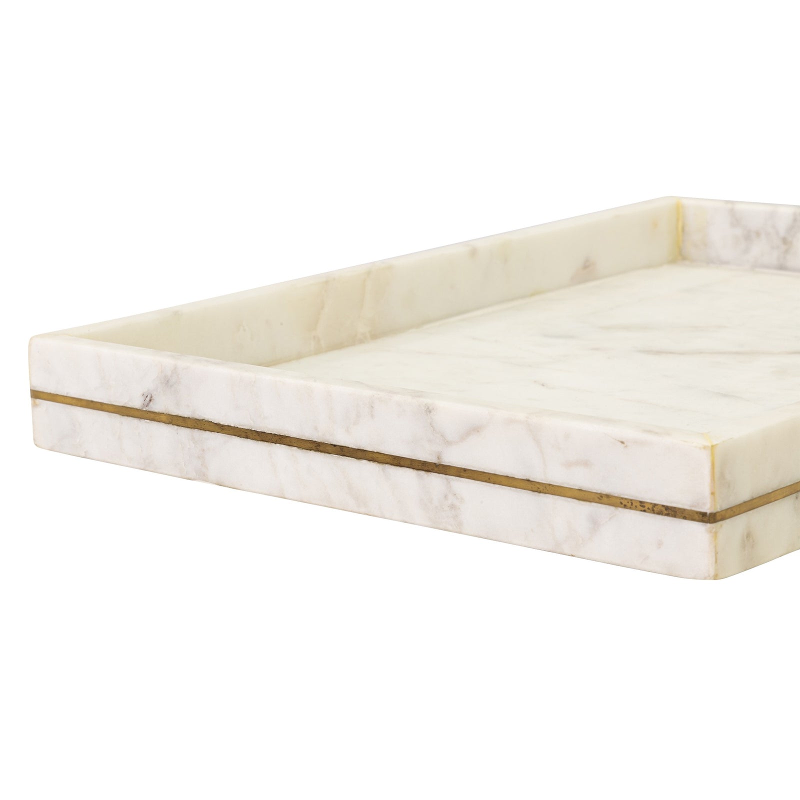 Zara White Marble Tray