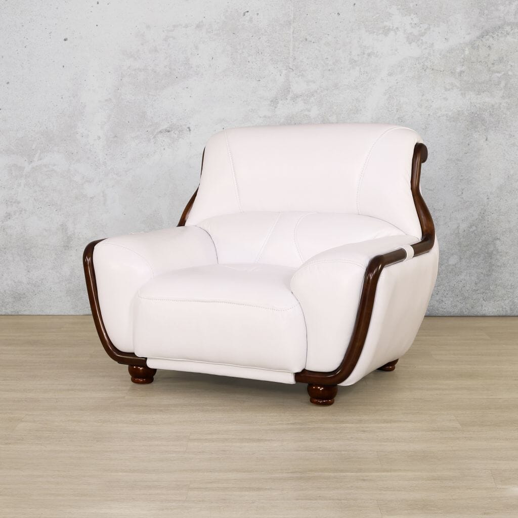 Zuri 1 Seater Leather Sofa Leather Sofa Leather Gallery-czar-white