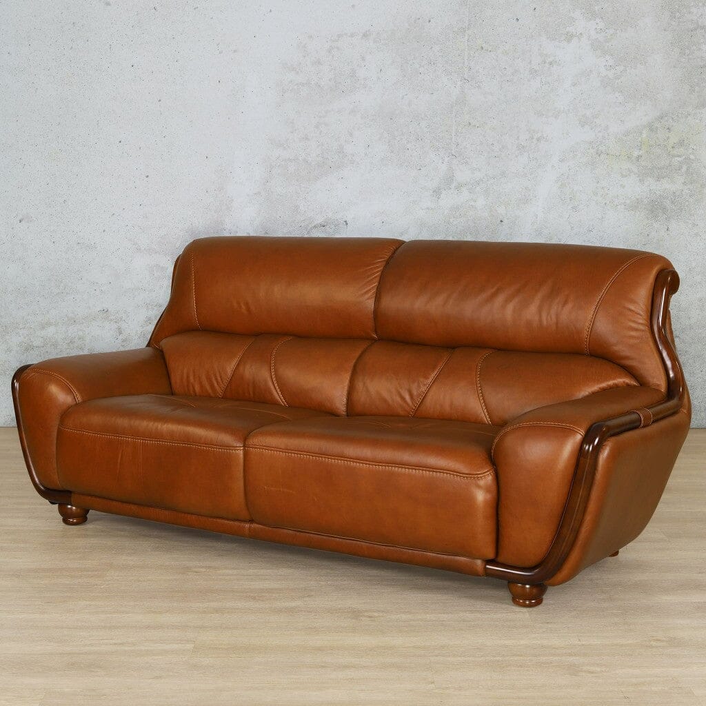 Zuri 3 Seater Leather Sofa Leather Sofa Leather Gallery-czar-pecan