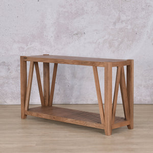 Angled Front View of the Fairview Server - Antique Natural Oak Servers | Server Tables | server tables for sale | Shop Servers And Hall Tables | Hallway Table | hall tables for sale | Furniture Shop | Leather Gallery Furniture Store