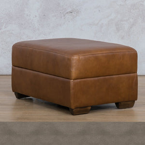 Stanford Leather Ottoman Leather Sofa Leather Gallery Flux Grey WAREHOUSE COLLECTION - PINETOWN OR NORTHRIDING Full Foam