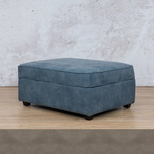 Arizona Leather Ottoman Leather Sofa Leather Gallery Flux Grey WAREHOUSE COLLECTION - PINETOWN OR NORTHRIDING Full Foam