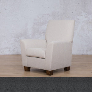 Lily Fabric Armchair Fabric Armchair Leather Gallery Harbour Grey 