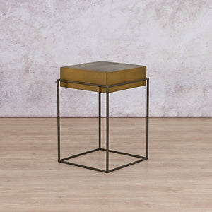 Miles Side Table Side Table Leather Gallery 