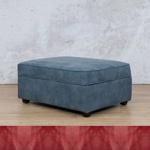 Arizona Leather Ottoman Leather Sofa Leather Gallery Royal Ruby WAREHOUSE COLLECTION - PINETOWN OR NORTHRIDING Full Foam