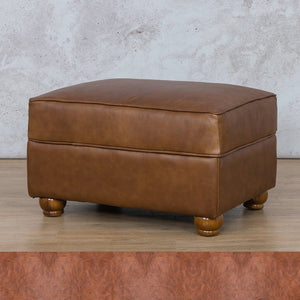 Salisbury Leather Ottoman Leather Gallery Royal Saddle WAREHOUSE COLLECTION - PINETOWN OR NORTHRIDING Full Foam