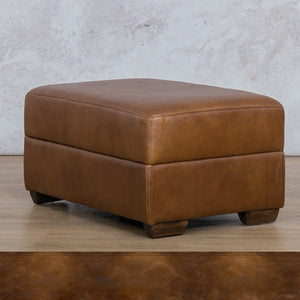 Stanford Leather Ottoman Leather Sofa Leather Gallery Royal Walnut WAREHOUSE COLLECTION - PINETOWN OR NORTHRIDING Full Foam