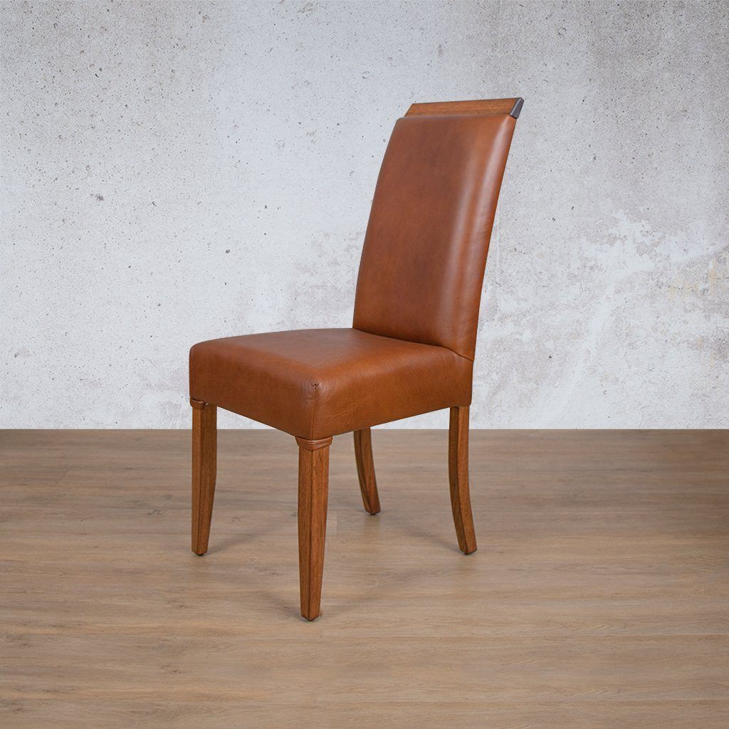 Urban Leather Walnut Dining Chair Dining Chair Leather Gallery Royal Walnut-A 