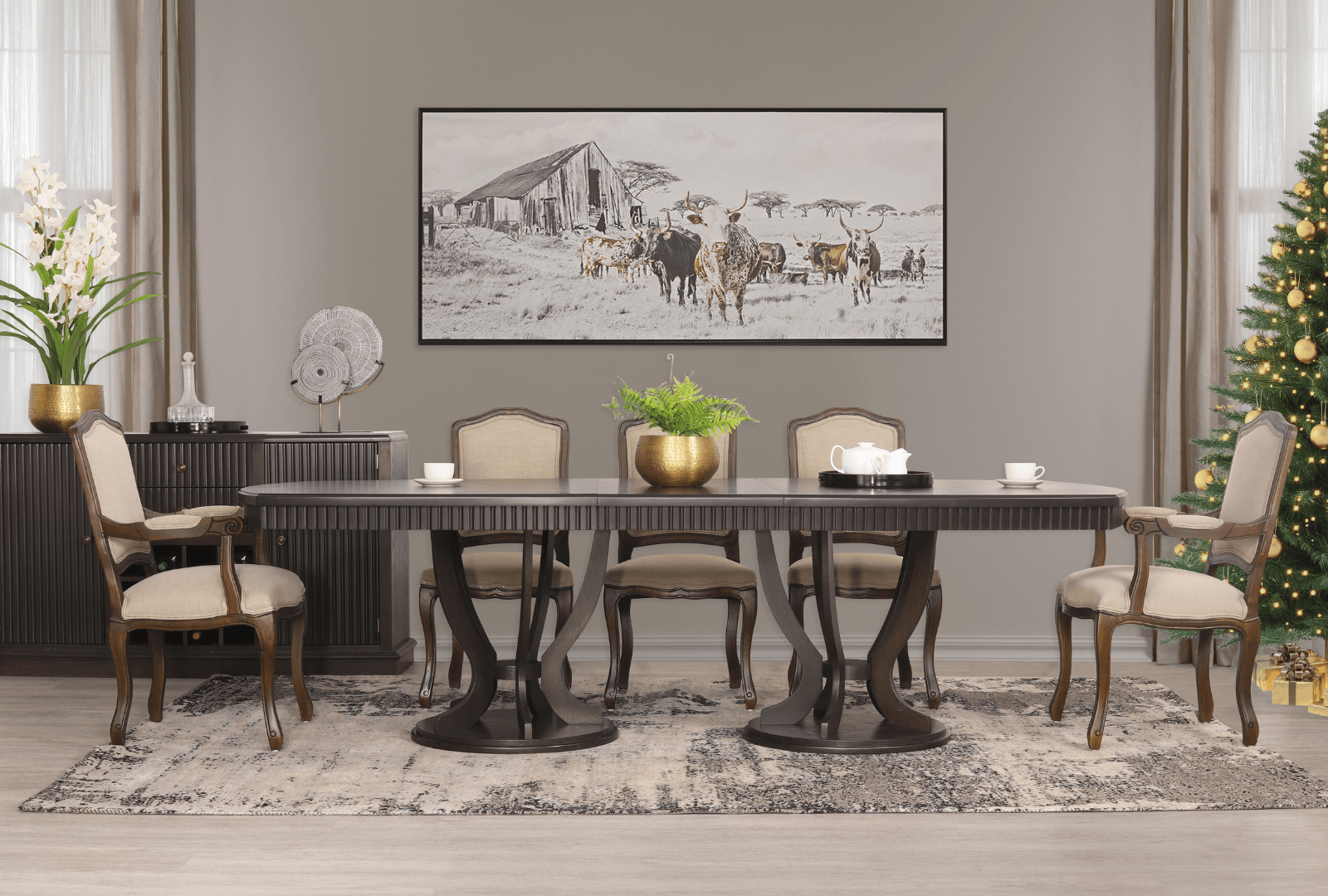 Elevate Your Dining with the Sorrento & Duke 8-Seater Dining Set!