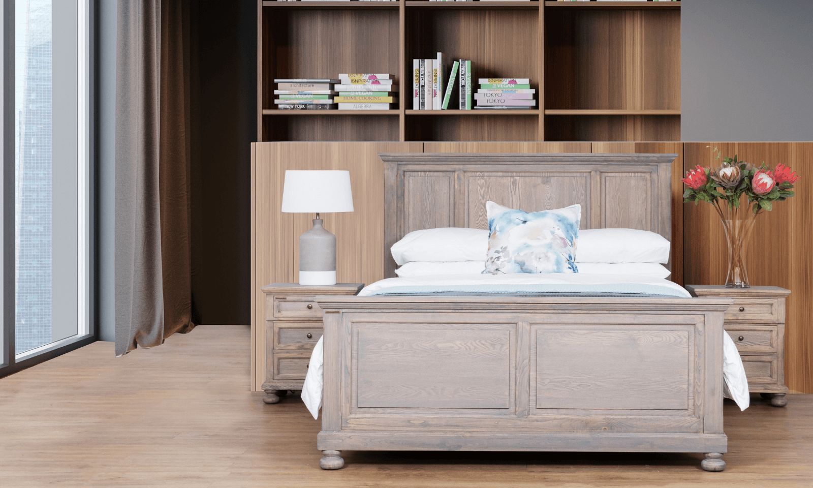 Create large amounts of luxury in a small bedroom