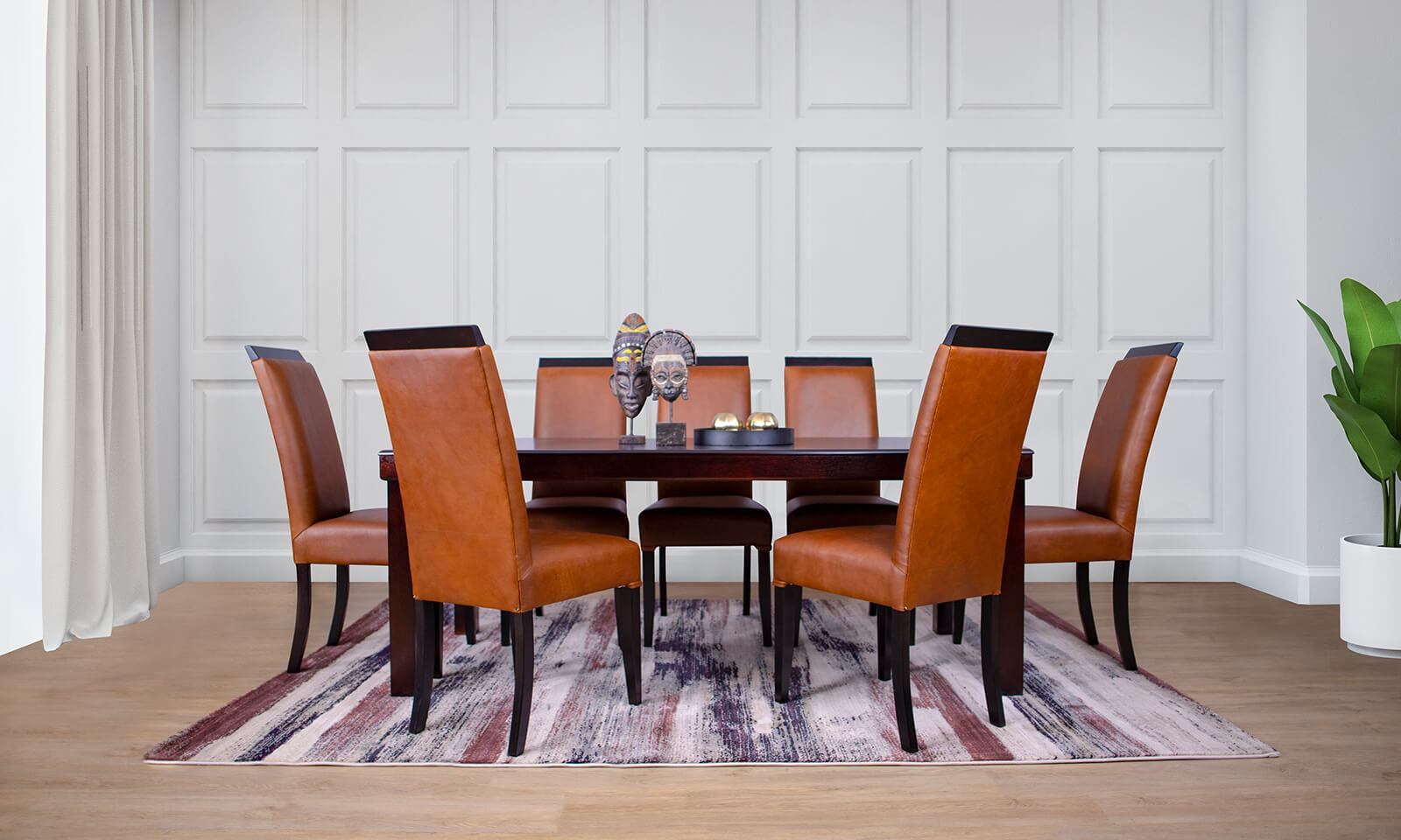 DISCOVER THE URBAN LEATHER DINING SET