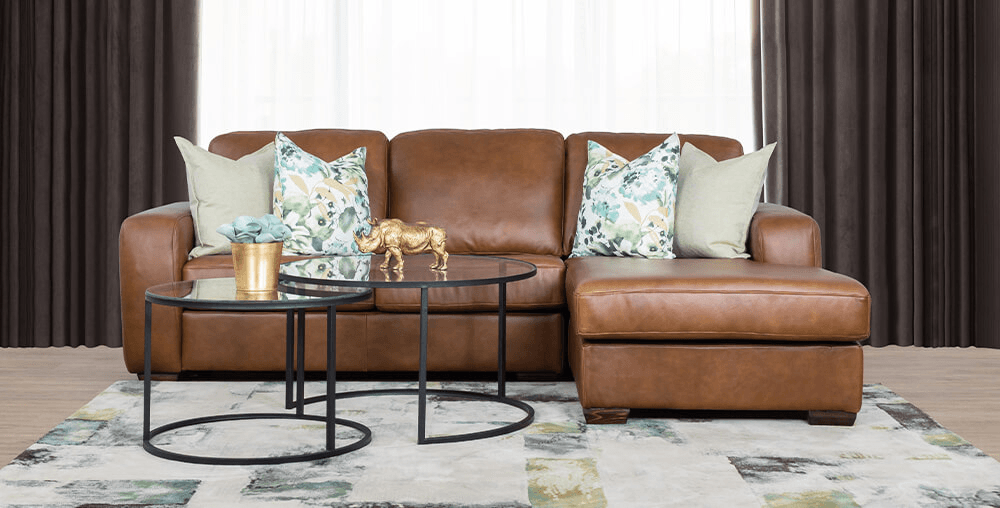Stanford Leather Chaise Couch