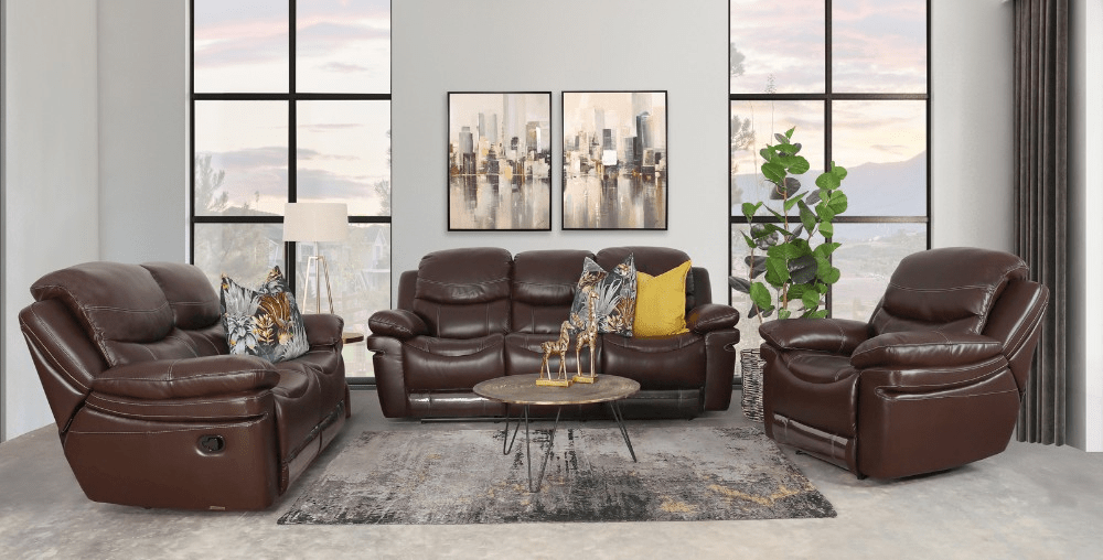 Geneva Leather Recliner Couches