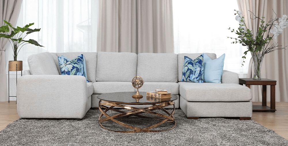 Stanford Fabric U-Sofa Chaise