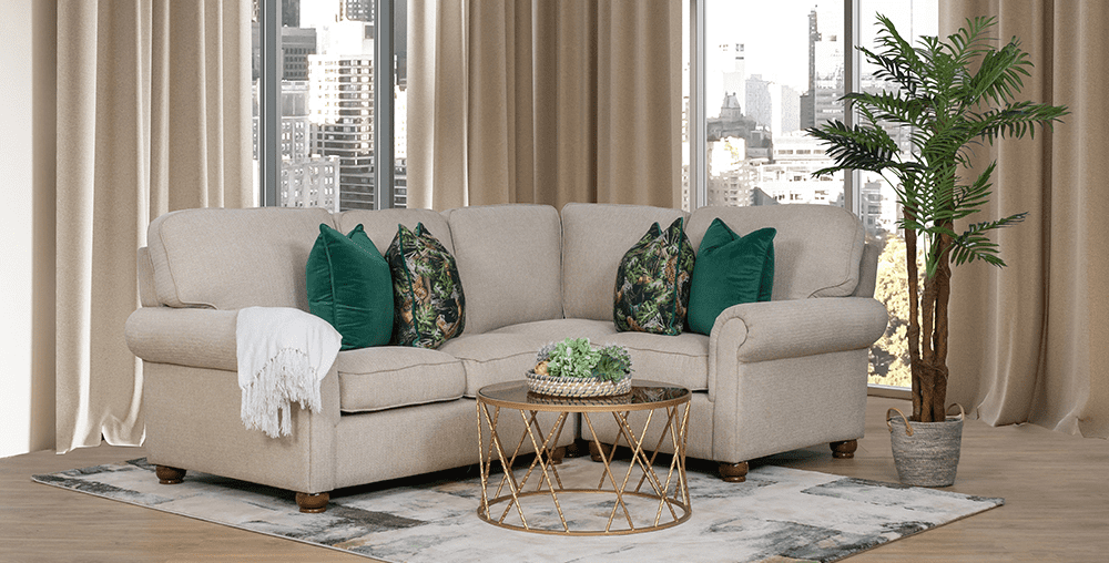 Salisbury Fabric L-Sectional Couches