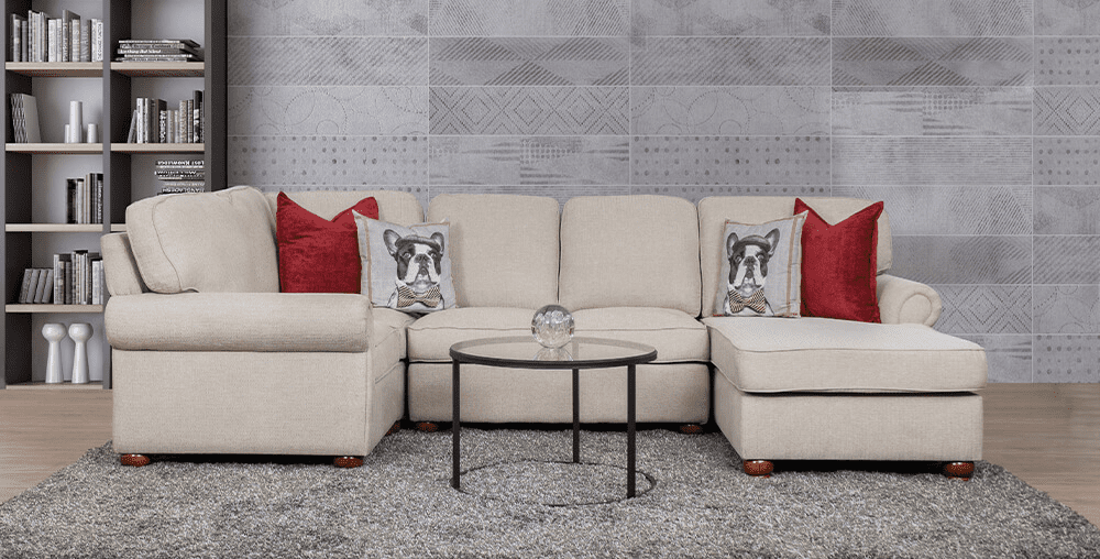 Salisbury Fabric U-Sofa Chaise