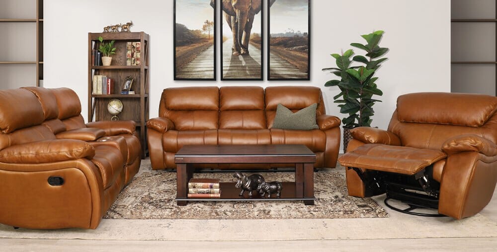 Kuta Leather Recliner Couches
