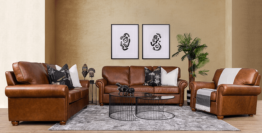 Leather couches at house and home discount