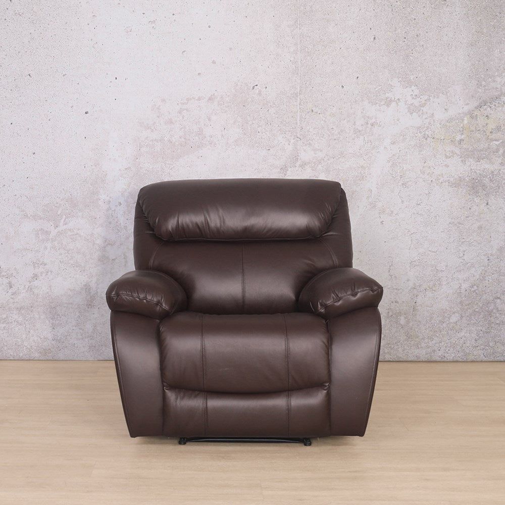 Delta 1 Seater Leather Recliner Chairs - Leather Recliner