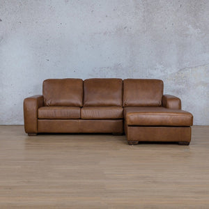 Stanford Leather Sofa Chaise - RHF Leather Sofa Leather Gallery Czar Pecan 