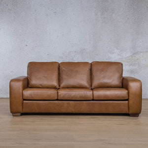 Stanford 3 Seater Leather Sofa - Available on Special Order Plan Only Leather Sofa Leather Gallery Czar Pecan 