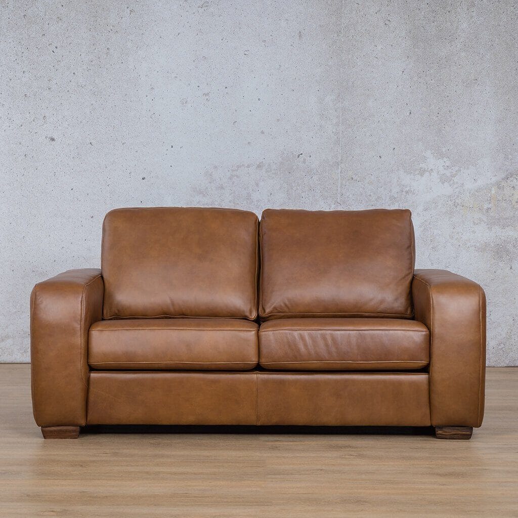 Stanford 2 Seater Leather Sofa - Czar Pecan - Black Friday Sale Leather Sofa Leather Gallery Czar Pecan 