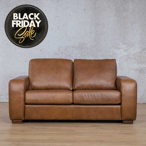 Stanford 2 Seater Leather Sofa - Czar Pecan - Black Friday Sale Leather Sofa Leather Gallery Czar Pecan 