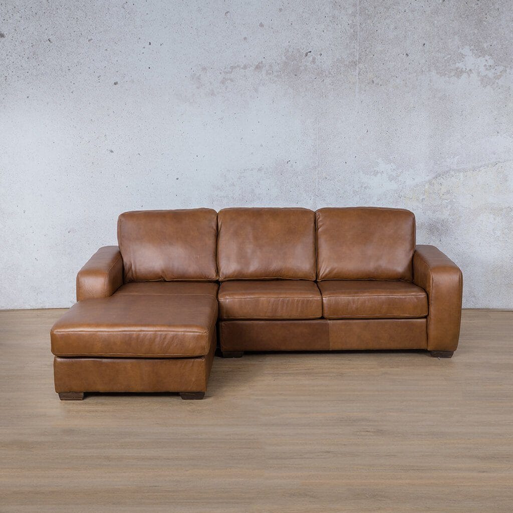 Stanford Leather Sofa Chaise - LHF Leather Sofa Leather Gallery 