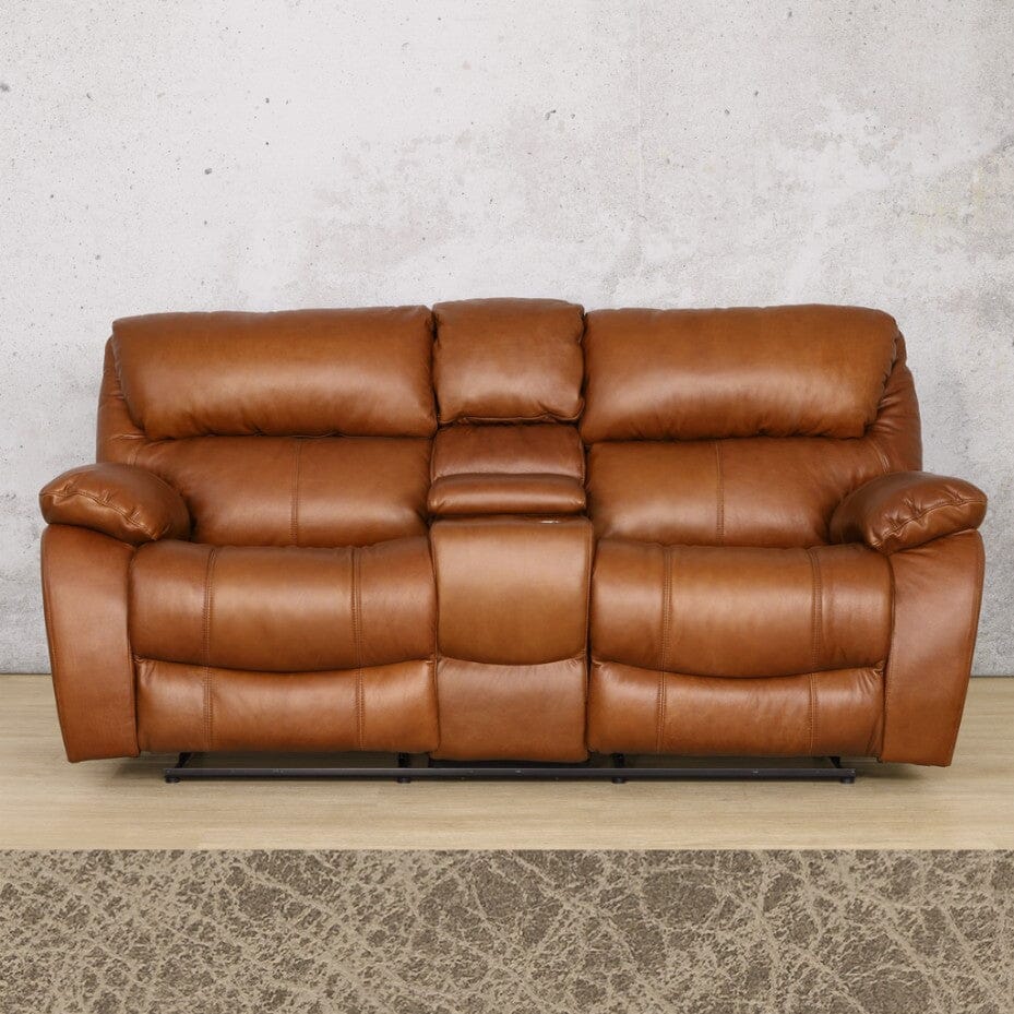 Kuta 2 Seater Home Theatre Leather Recliner Leather Recliner Leather Gallery Bedlam Taupe 