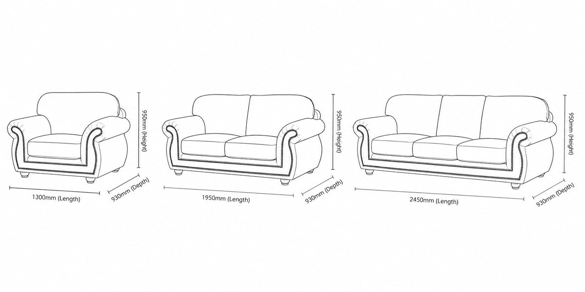 Isilo 3+2+1 Leather Lounge Suite