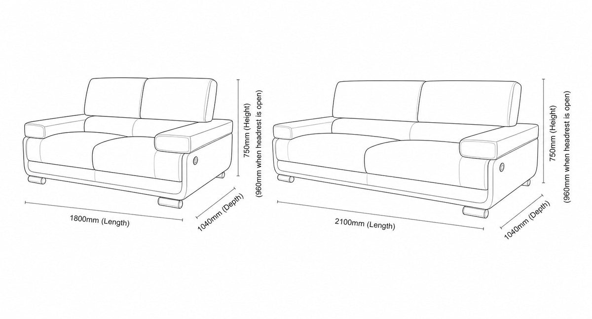 Tobago 3+2 Leather Lounge Suite