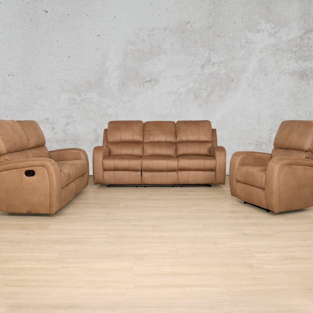 Orlando 3 + 2 + 1 Fabric Recliner Suite - Desert Sand - Fabric Recliner