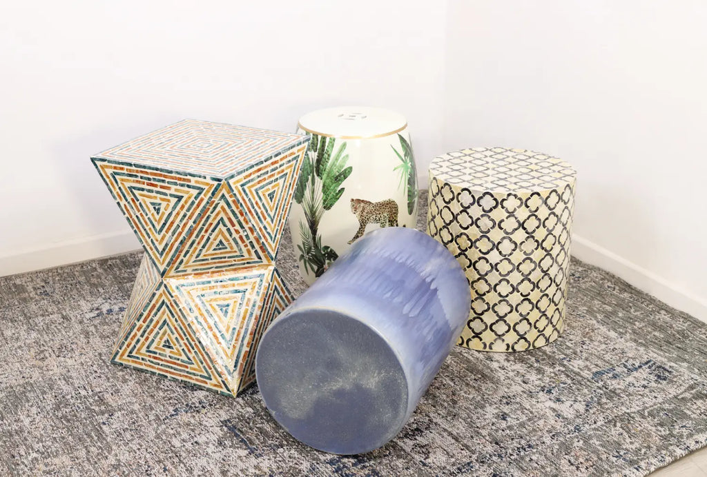Browse our luxurious Stools Collection featuring contemporary and classic designs to complement any decor.