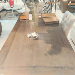 Bolton Wood Dining Table - 1.9M / 6 Seater - Warehouse Clearance Dining Table Leather Gallery 