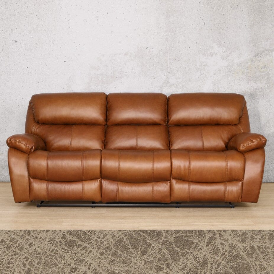 Taupe leather online recliners