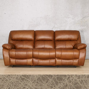 Kuta 3 Seater Leather Recliner Leather Recliner Leather Gallery Bedlam Taupe 