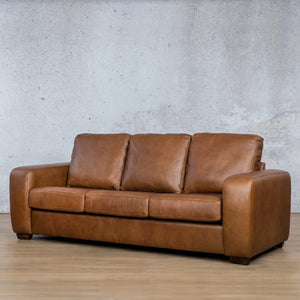 Stanford 3 Seater Leather Sofa - Czar Pecan - Black Friday Sale Leather Sofa Leather Gallery 