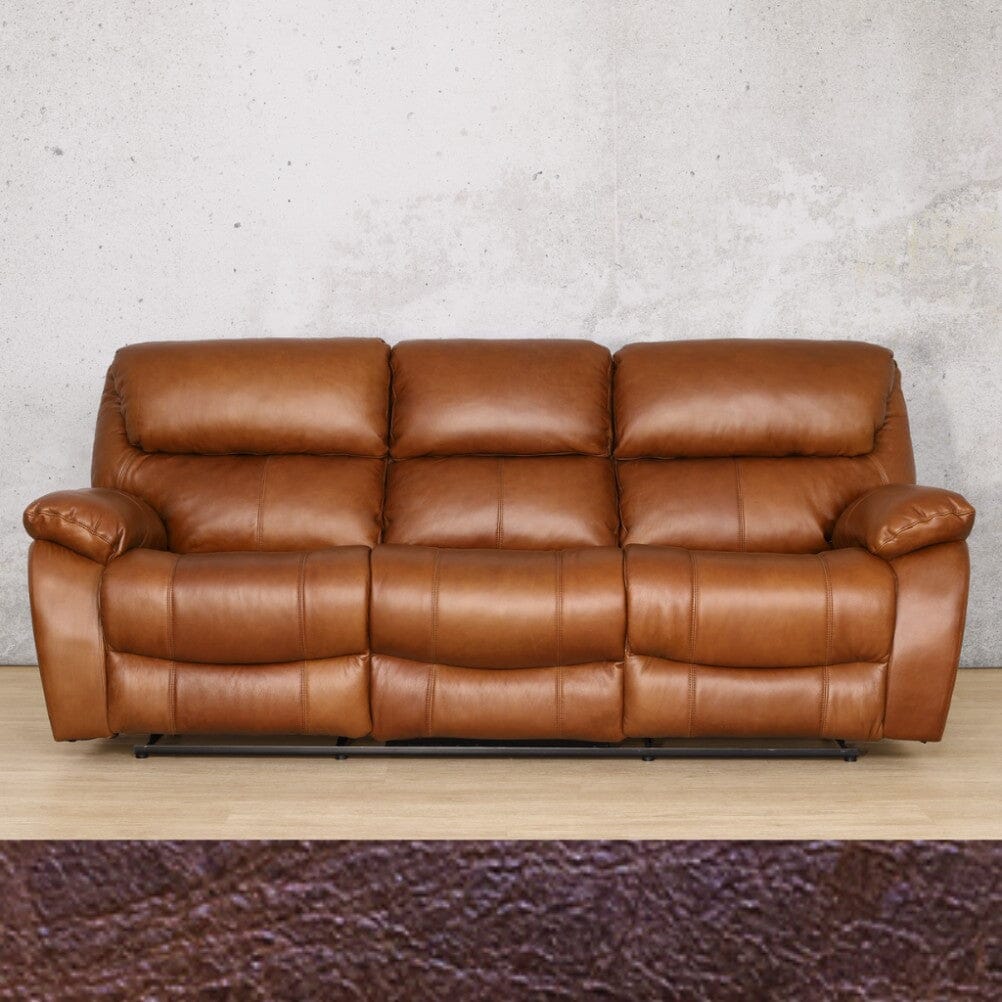 Kuta 3 Seater Leather Recliner Leather Recliner Leather Gallery Royal Coffee 