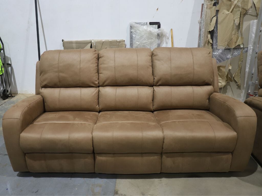Orlando Fabric 3 Seater Recliner Leather Gallery 