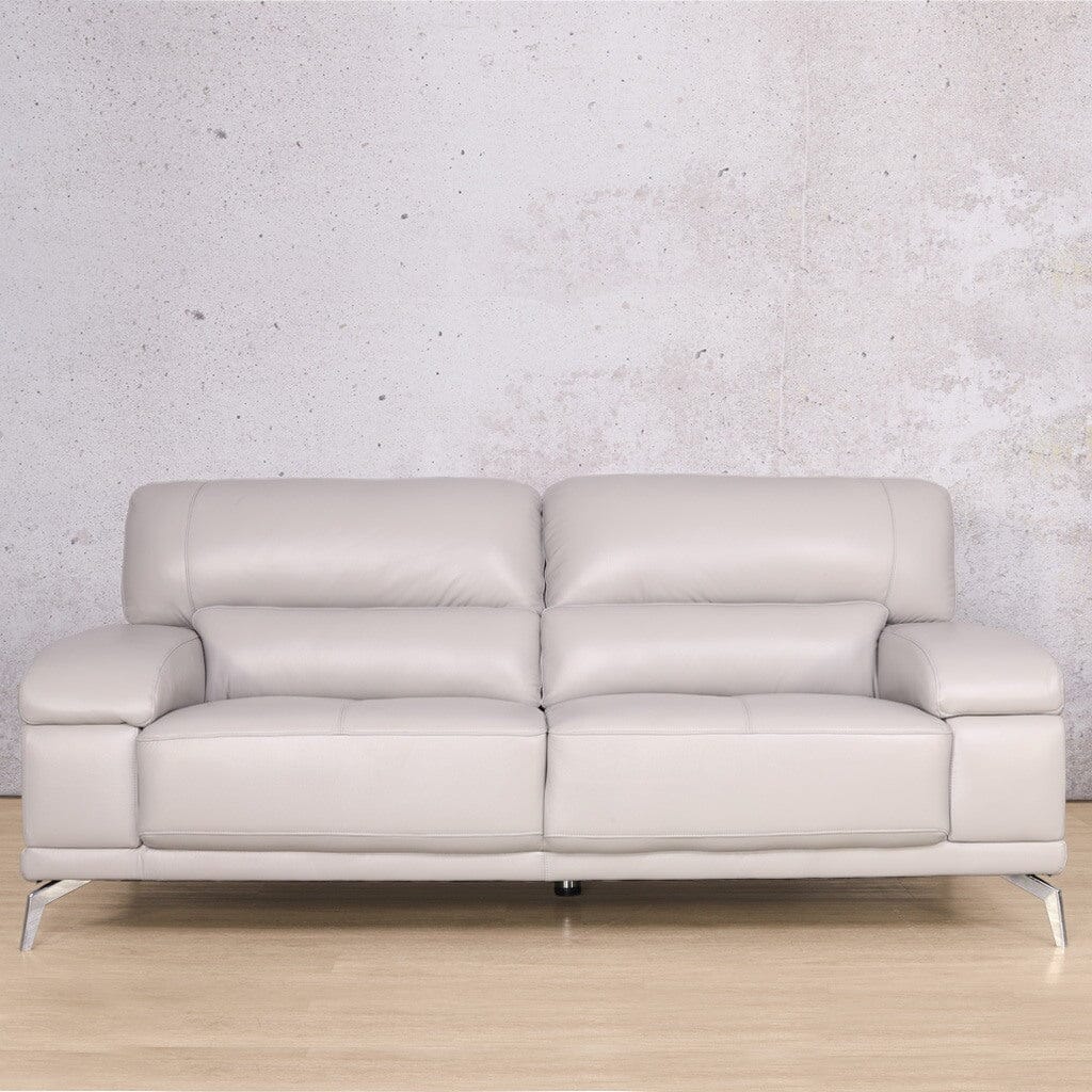 Adaline 3+2 Leather Sofa Suite - Available on Special Order Plan Only Leather Sofa Leather Gallery Luxe Grey 