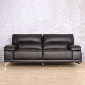 Adaline 3+2 Leather Sofa Suite Leather Sofa Leather Gallery Luxe Black 