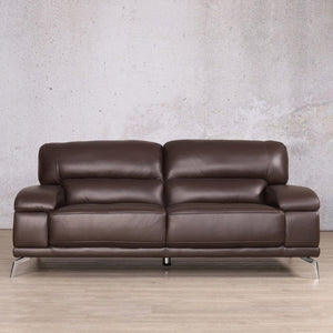 Adaline 3+2+1 Leather Sofa Suite - Available on Special Order Plan Only Leather Sofa Leather Gallery Luxe Walnut 