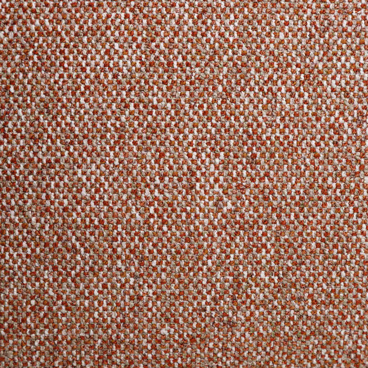 Close-up of the Leather Gallery Aardé Cushion in Sienna Rust, showing the tight woven texture in warm rust, beige, and off-white tones.