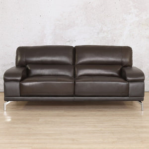 Adaline 3 Seater Leather Sofa Leather Sofa Leather Gallery Choc 